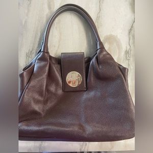 Brown Kate Spade leather shoulder bag
